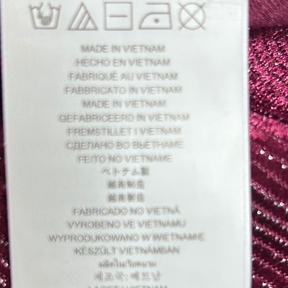 Michael Kors Women's Size 2X Purple Drawstring Jogger Pants Metallic Party Cool - Picture 9 of 13